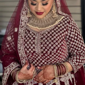 Henna tattoo design on hand at Halo Beauty Salon