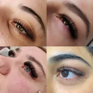 Russian eyelash extensions applied by Halo Beauty Hayes